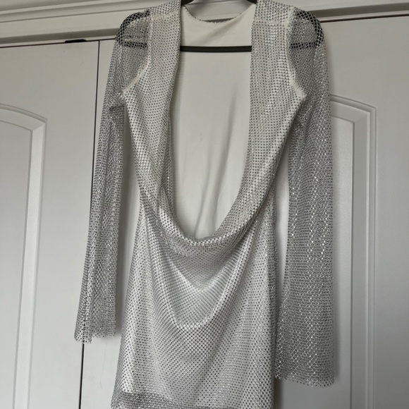 12th Tribe Anna White Rhinestone Mesh Mini - Picture 6 of 6